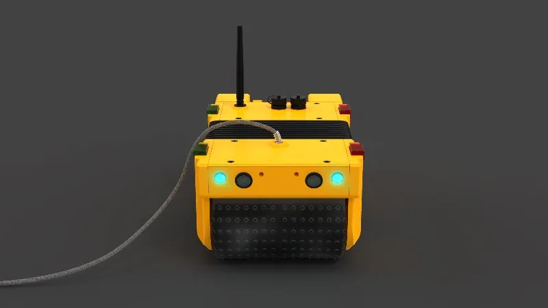 inspection robot with magnetic wheels