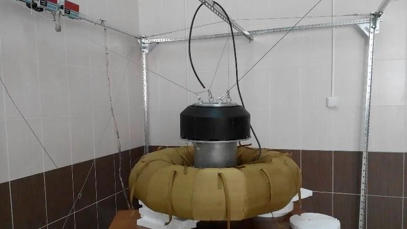 prototipo di Lander con schermo aerodinamico installato