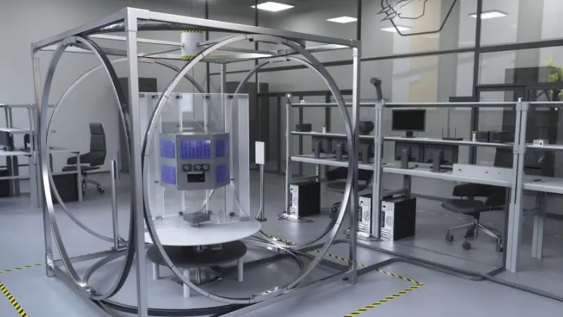 design project of a test stand for satellite orientation systems