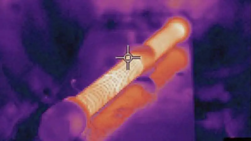 checking the thermal operating modes of the magnetic coil