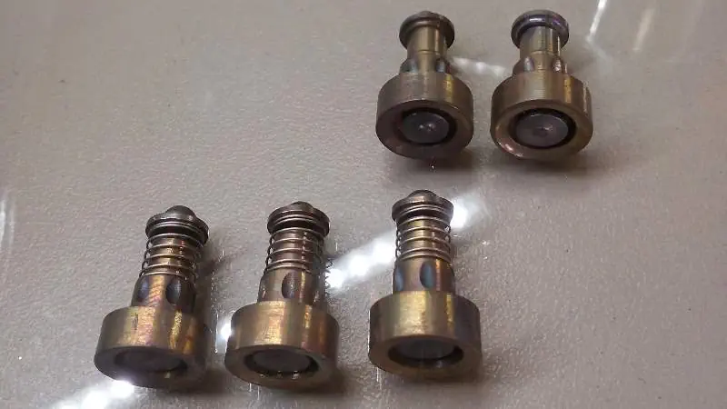 set of injectors after testing