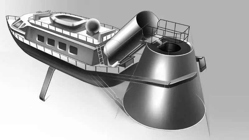 schema di cattura della capsula del veicolo spaziale di discesa per la transizione degli astronauti